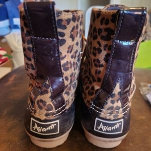 AVANTI GIRLS SIZE 3 RAIN BOOTS  LEPPARD . ❤️‍🔥